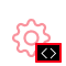 Icon representing full stack development